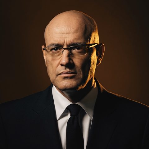 KI-generiertes Porträt von Paragraphen-Paul