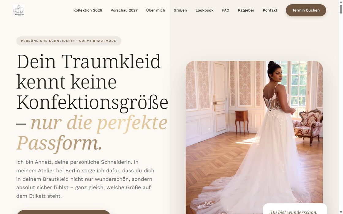 Startseite von brautkleidxxl.de