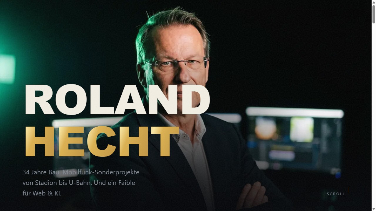 Screenshot dieser Portfolio-Website